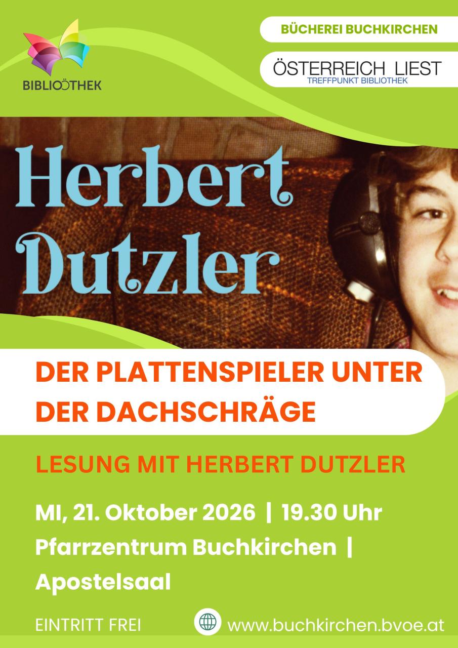 Österreich Liest Lesung Dutzler 