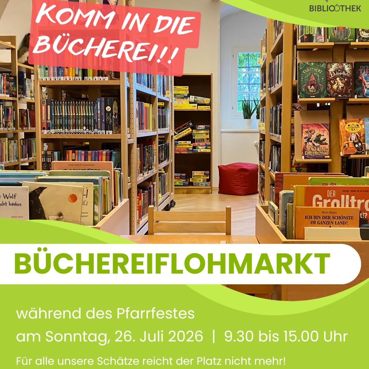Büchereiflohmarkt 2026